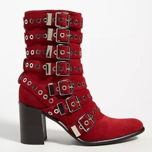 Jeffrey Campbell Buckled Suede Boot